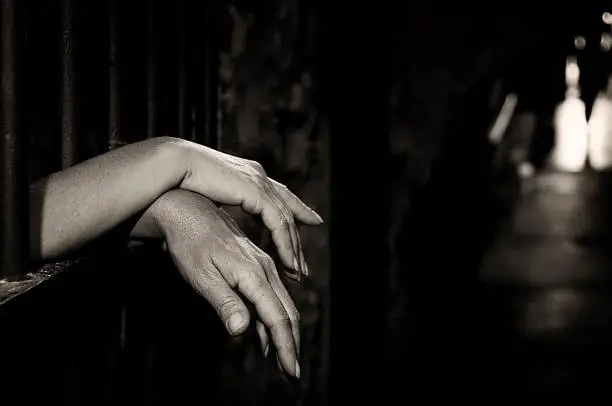 Photo of Hands in cage