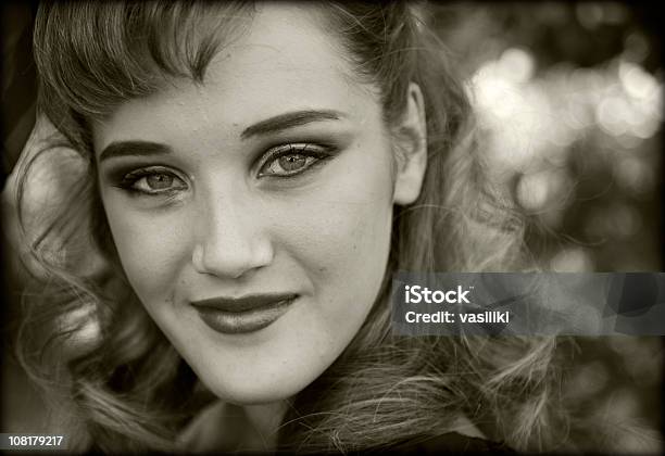 Retro Beauty Stock Photo - Download Image Now - Adult, Adults Only, Auto Post Production Filter