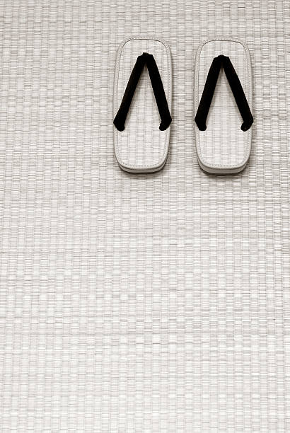 Bast shoes, woven from bast, ethno home shoes