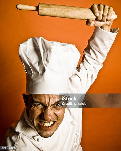 Berserk Chef - Fotografie stock e altre immagini di Cuoco - Cuoco, Contrariato, Rabbia - Emozione negativa