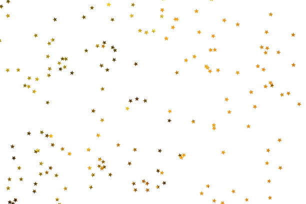 istock Bunch of gold stars on white background. 1081796994
