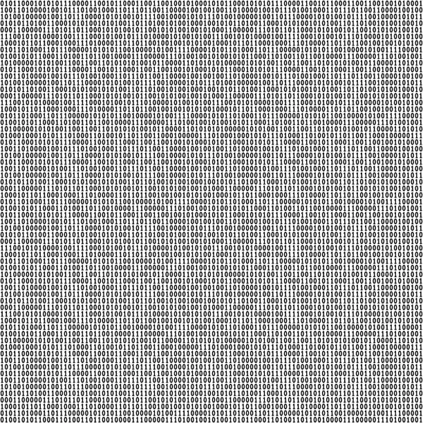 Vector illustration of Binary code seamless pattern