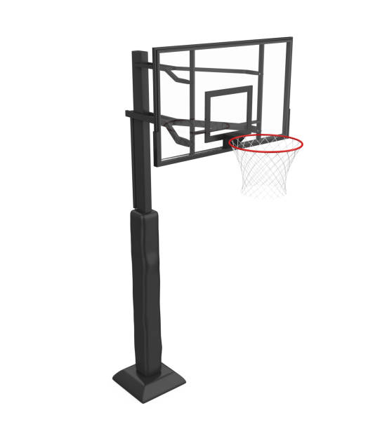 istock Basketball Hoop Isolated 1081852396