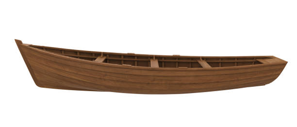 istock Wooden Boat Isolated 1081853614