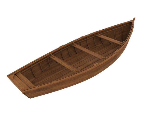 istock Wooden Boat Isolated 1081853782