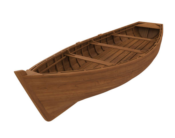 istock Wooden Boat Isolated 1081853926