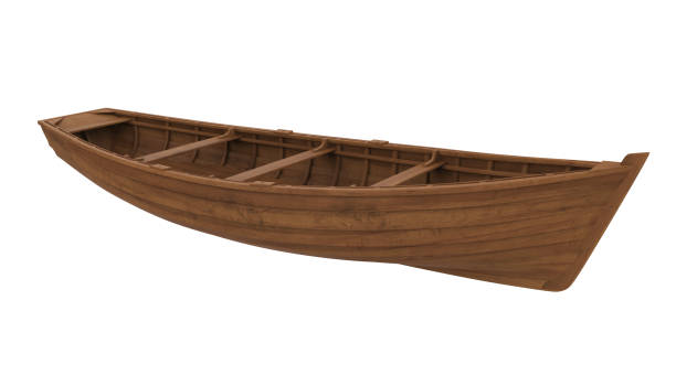 istock Wooden Boat Isolated 1081854038
