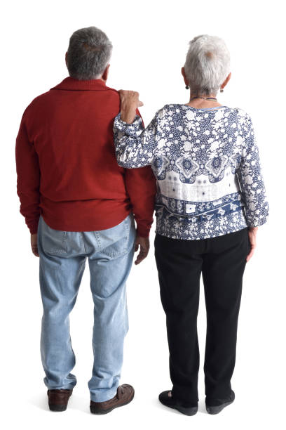 istock back of senior couple on white 1081867210