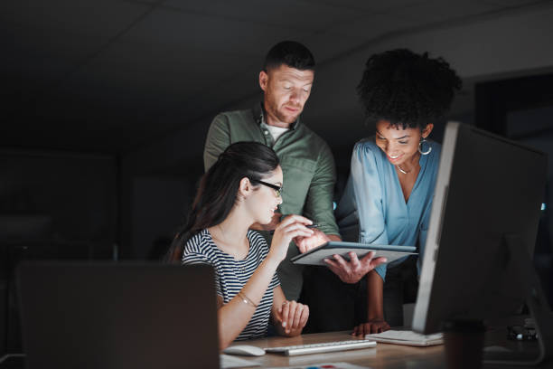 istock Getting through the last of their deadlines 1081867488