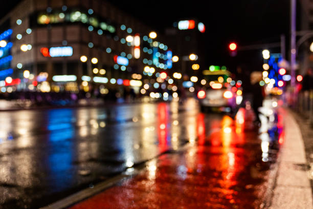 City at night background