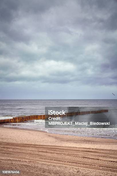 Seascape With Moody Sky Stock Photo - Download Image Now - Beach, Blue, Cloud - Sky