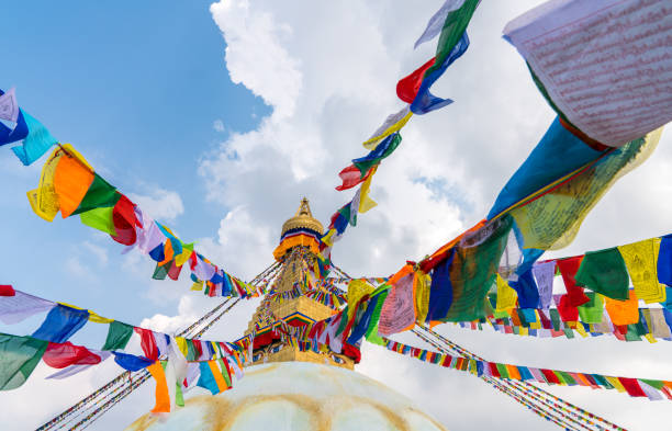 istock Boudhanath Stupa and prayer flags in Kathmandu 1081877714