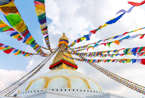 istock Boudhanath Stupa and prayer flags in Kathmandu 1081877836