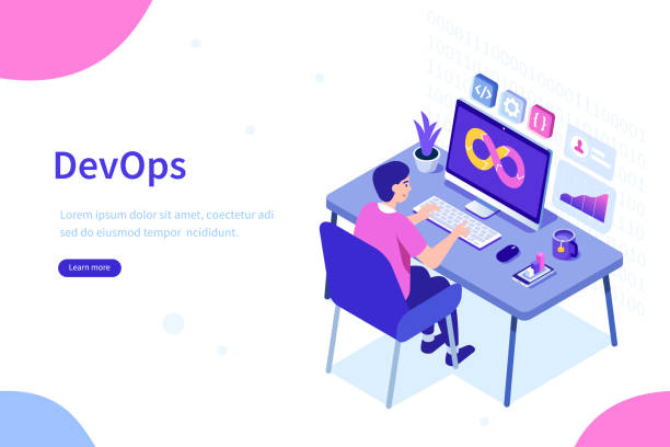 devops - administrator telephone office support stock illustrations