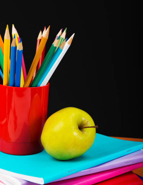 istock Schoolchild and student studies accessories. Back to school concept. 1081881668