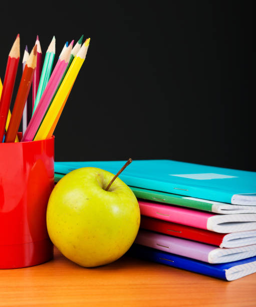 istock Schoolchild and student studies accessories. Back to school concept. 1081881708