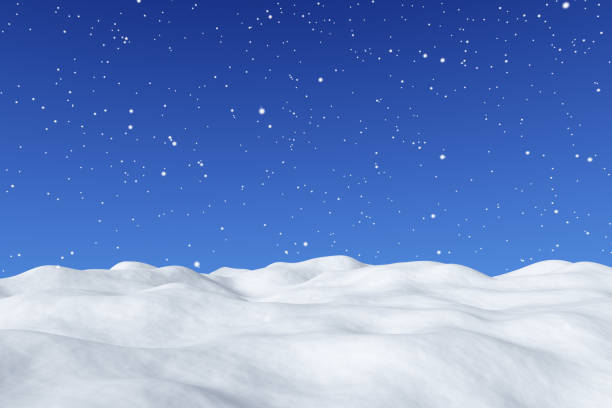istock White snowy field and snowfall winter background 1081883596