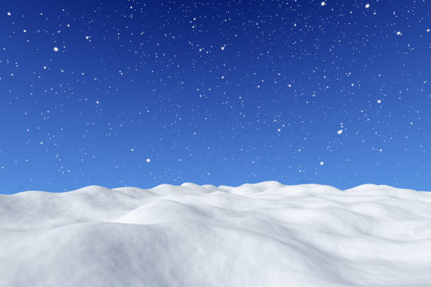 istock White snowy field snowfall winter background. 1081883648
