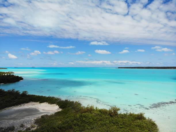 istock the ocean in cook island, aerial view 1081896586