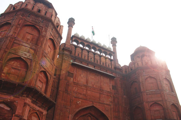 istock Red fort entrance. 1081903360