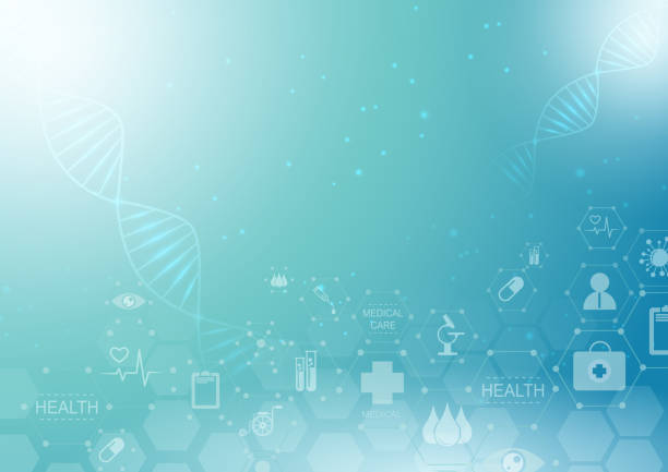 istock vector illustration of Abstract Background health care and science icon pattern medical innovation concept 1081907314