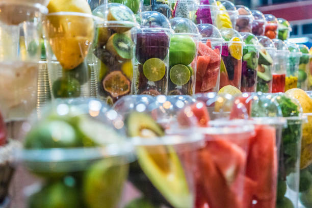 istock Sliced fruit in the Thai market 1081910570