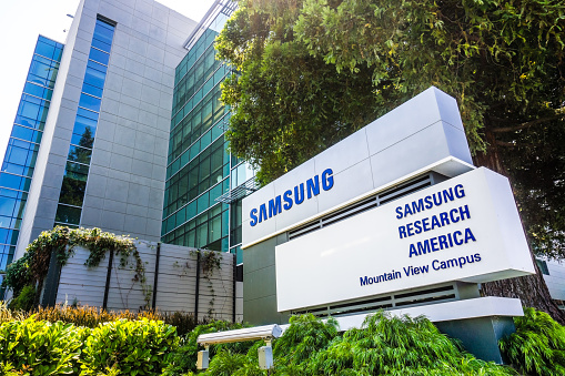 August 9, 2018 Mountain View / CA / USA - Samsung Research America campus in Silicon Valley, south San Francisco bay area