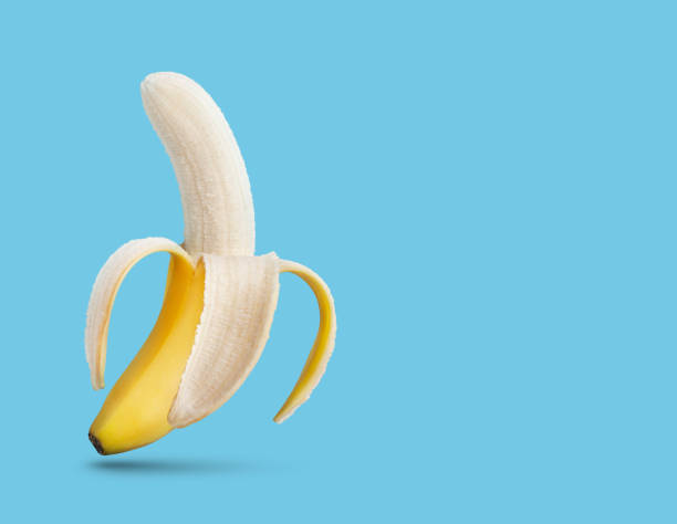 Perfect banana on blue. This file is cleaned, retouched and contains clipping path.