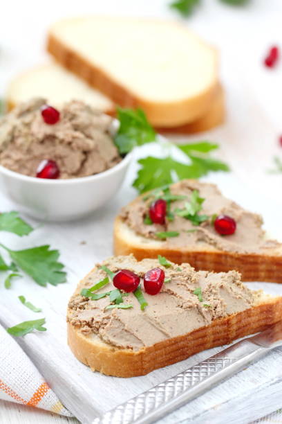 istock Breakfast sandwiches with homemade chicken liver pate 1081923622