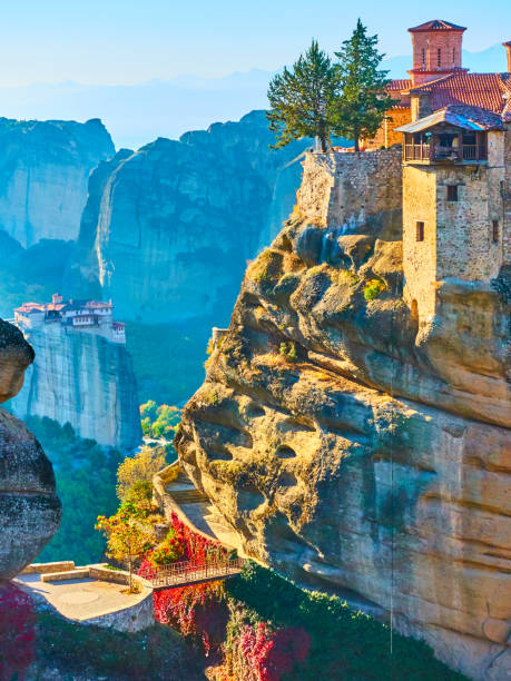 il monastero di varlaam a meteora - kalambaka foto e immagini stock