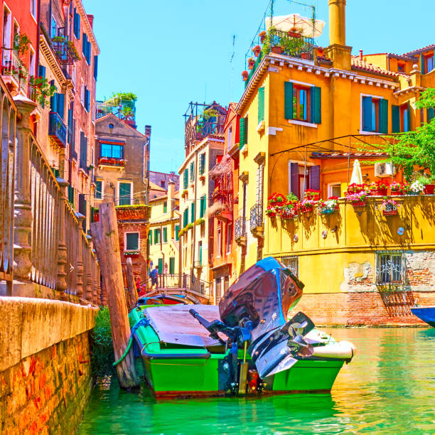 istock Picturesque small canal in Venice 1081926764