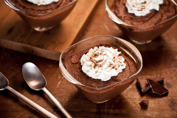 istock Chocolate Mousse With Whipped Cream 1081944124