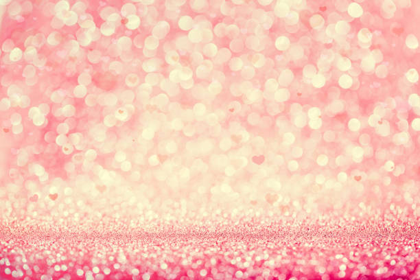 istock Pink glittery party bokeh background. 1081946740