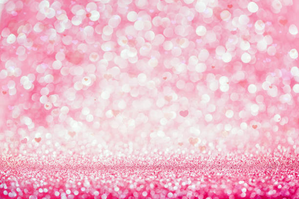 istock Pink glittery party bokeh background. 1081946768