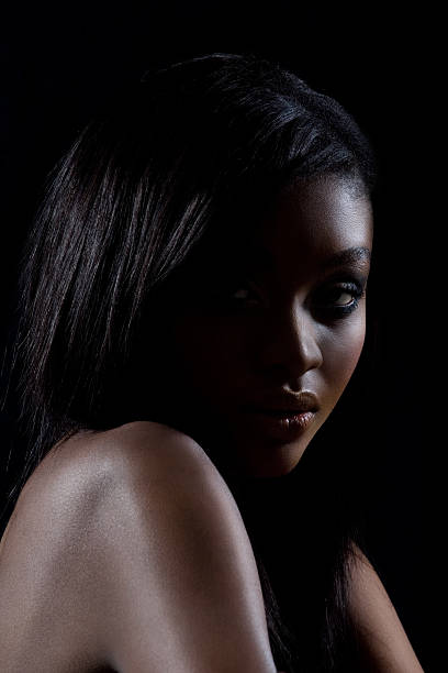 istock Young African American Woman, Low Key 108194765