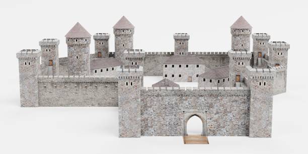 istock Realistic 3D Render of Medieval Castle 1081948286