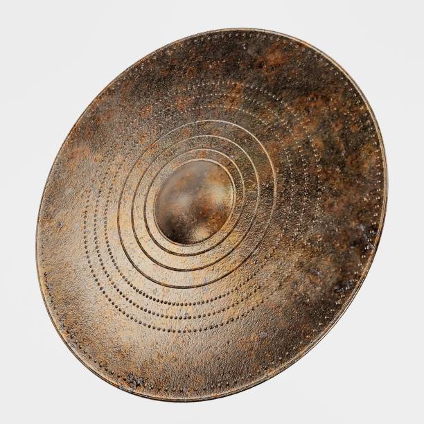 istock Realistic 3d Render of Viking Shield 1081948354