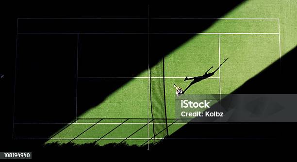 В Теннис Из Выше — стоковые фотографии и другие картинки Теннис - Теннис, Уимблдон, Корт