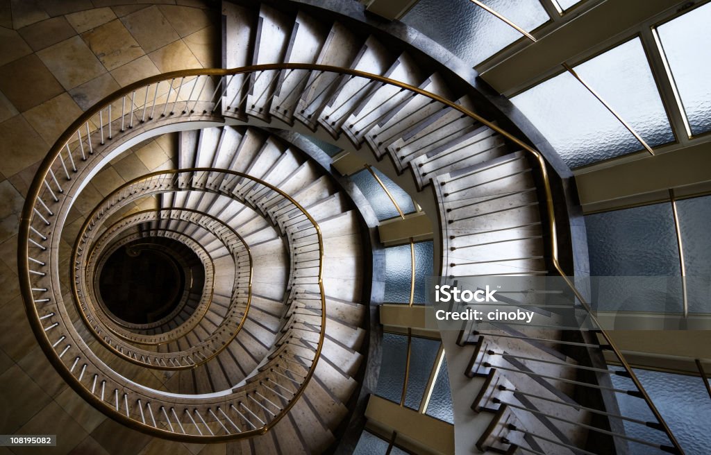 Spiral Wendeltreppe - Lizenzfrei Arbeitshaus Stock-Foto