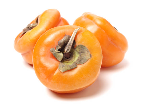 istock Persimmon persimmon oyster in Japan separated on a white background 1081950862