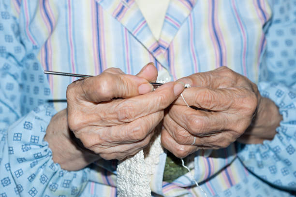 istock Hands of elderly person 1081951370