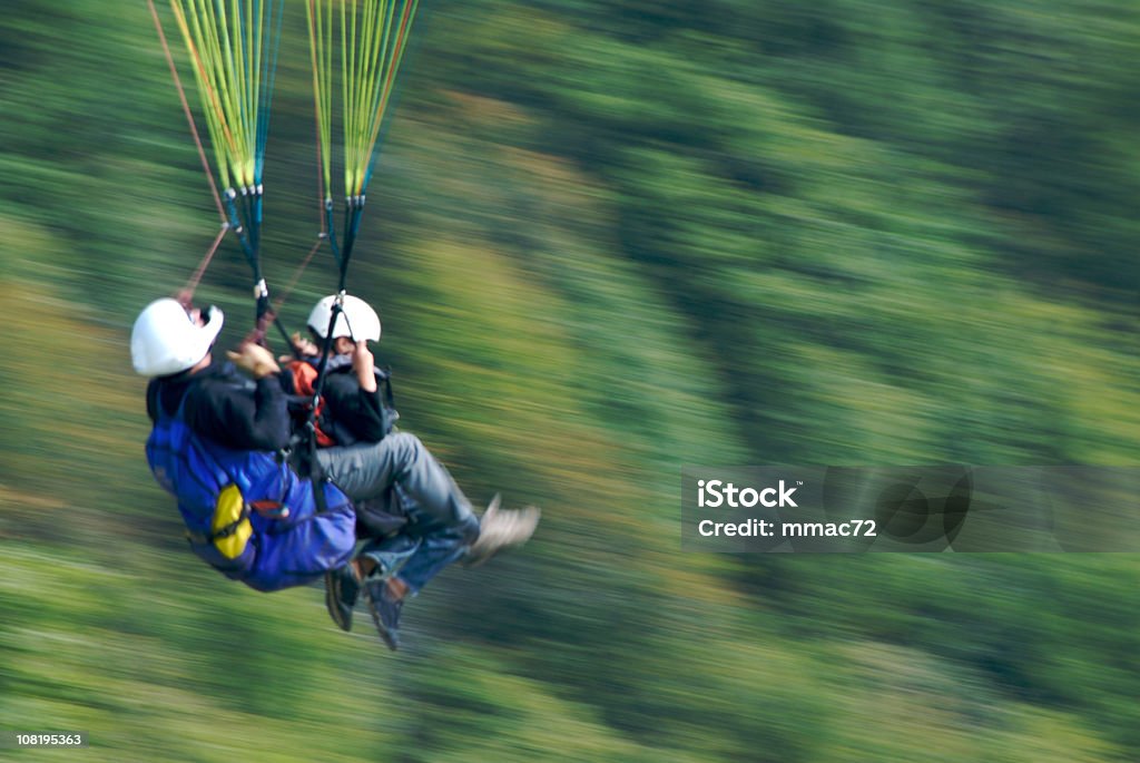 두 paragliders - 로열티 프리 패러글라이딩 스톡 사진