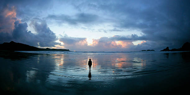 istock serene woman silhouette 108195457