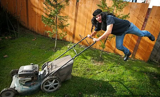 Photo of Crazy Rock and Roll Lawn Mower Man