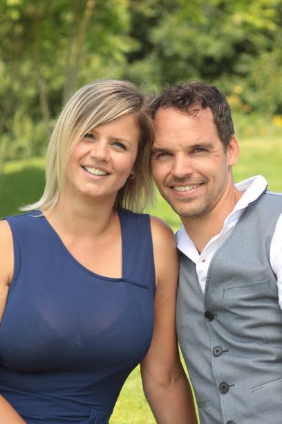 istock Happy love couple outside 1081957170