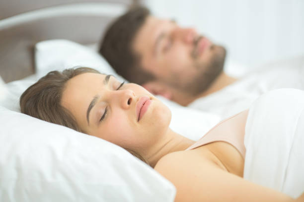 istock The lovers sleeping in the bedroom 1081958222