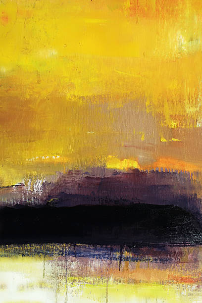 istock Abstract painted yellow art backgrounds. 108196195