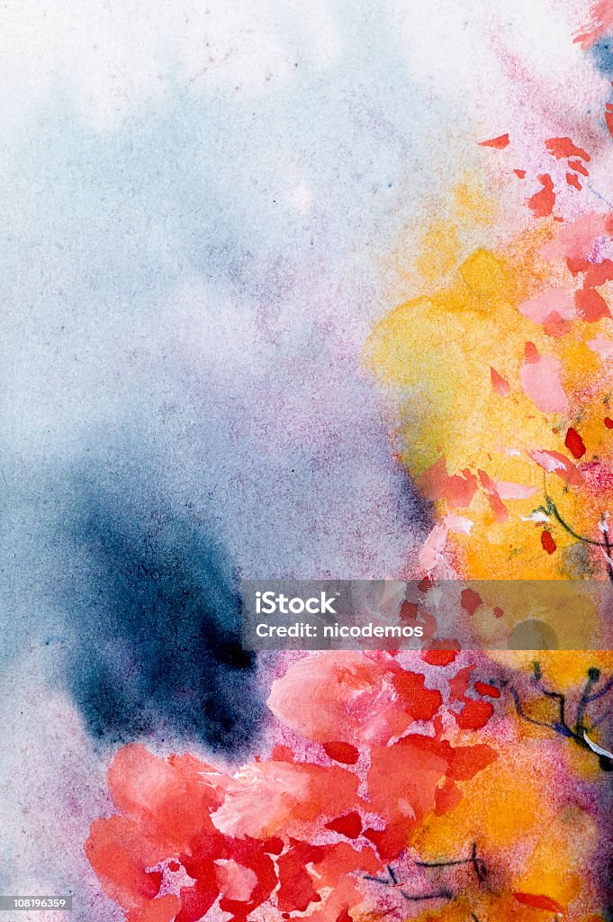 Watercolor  Abstract Stock Photo