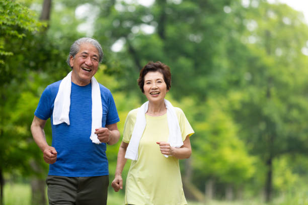 istock Senior couple Exercising 1081972884
