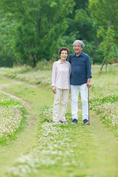 istock An old couple walking in the park 1081973804
